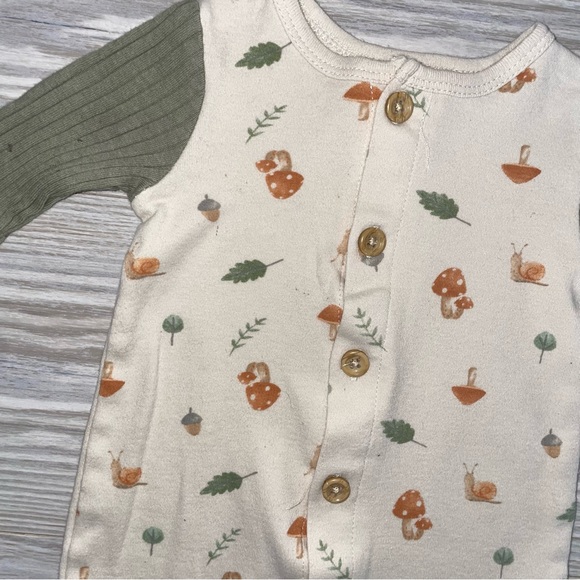 Rabbit + Bear Boys One-Piece Outfit 0–3M Fall Woodland - Picture 2 of 3
